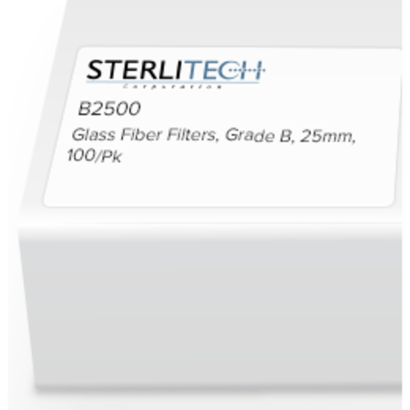 STERLITECH Grade B Borosilicate Glass Microfiber, 25mm, PK100 B2500